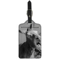 Black And White Funny Donkey Print Luggage Tag