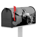 Black And White Funny Donkey Print Mailbox Cover