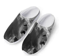 Black And White Funny Donkey Print Mesh Casual Shoes