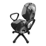 Black And White Funny Donkey Print Office Chair Cover