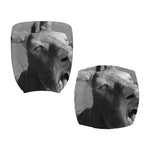 Black And White Funny Donkey Print Office Chair Cover