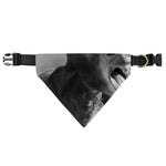 Black And White Funny Donkey Print Over The Collar Dog Bandana