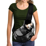 Black And White Funny Donkey Print Pet Sling Carrier