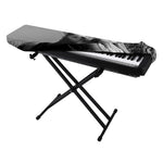 Black And White Funny Donkey Print Piano Keyboard Cover