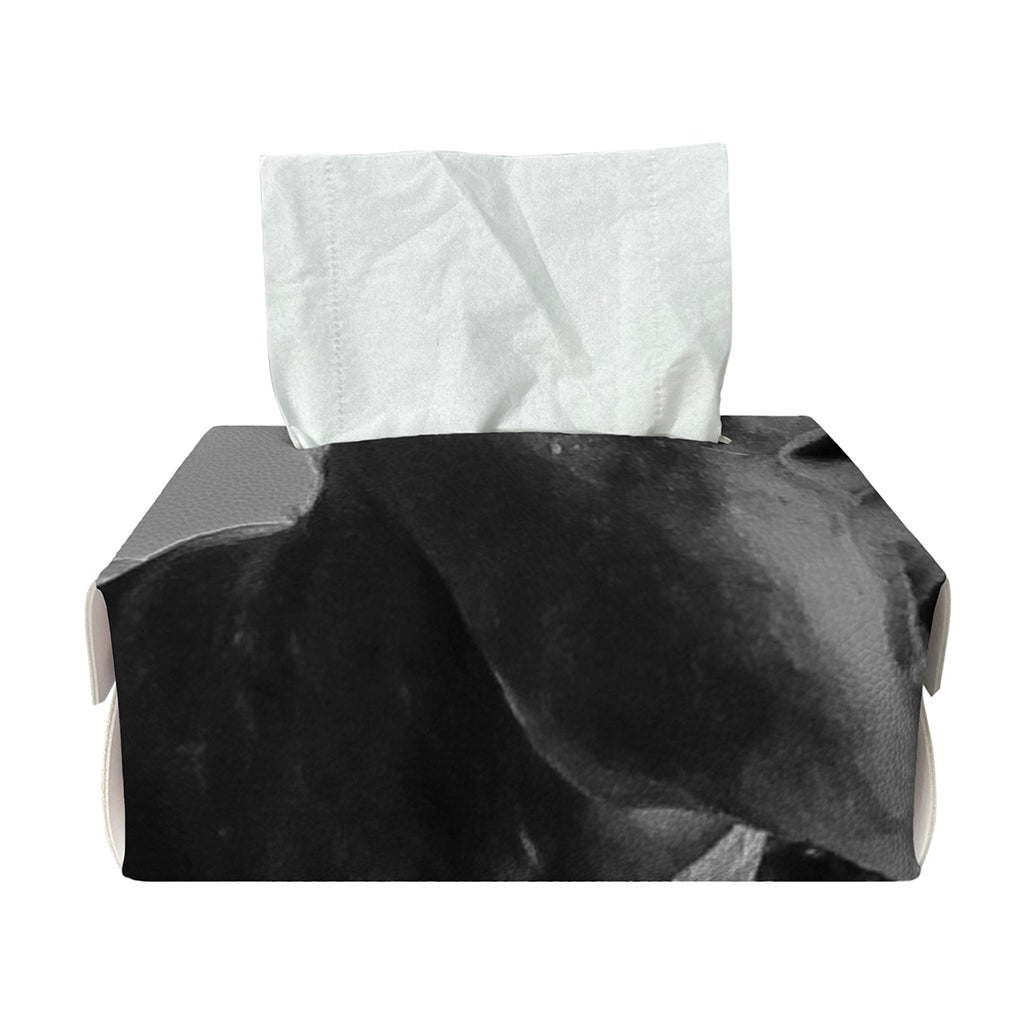 Black And White Funny Donkey Print Rectangle Tissue Box Cover