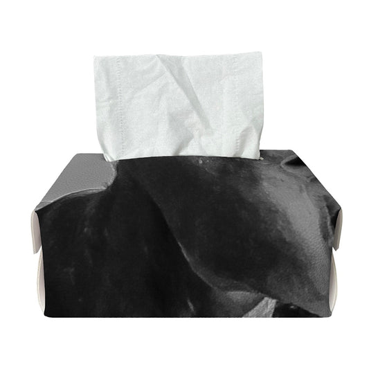 Black And White Funny Donkey Print Rectangle Tissue Box Cover