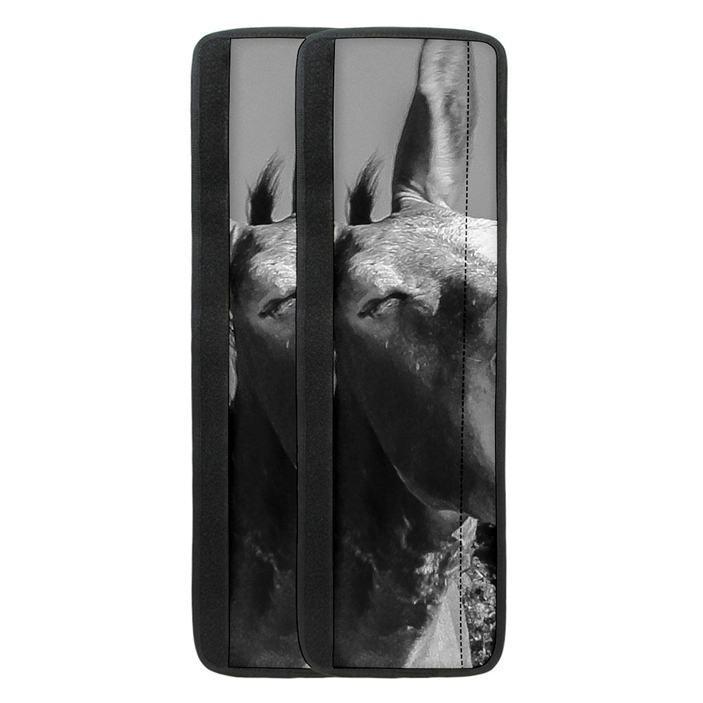 Black And White Funny Donkey Print Refrigerator Handle Covers
