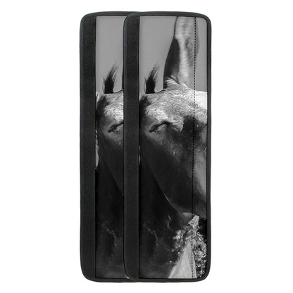 Black And White Funny Donkey Print Refrigerator Handle Covers