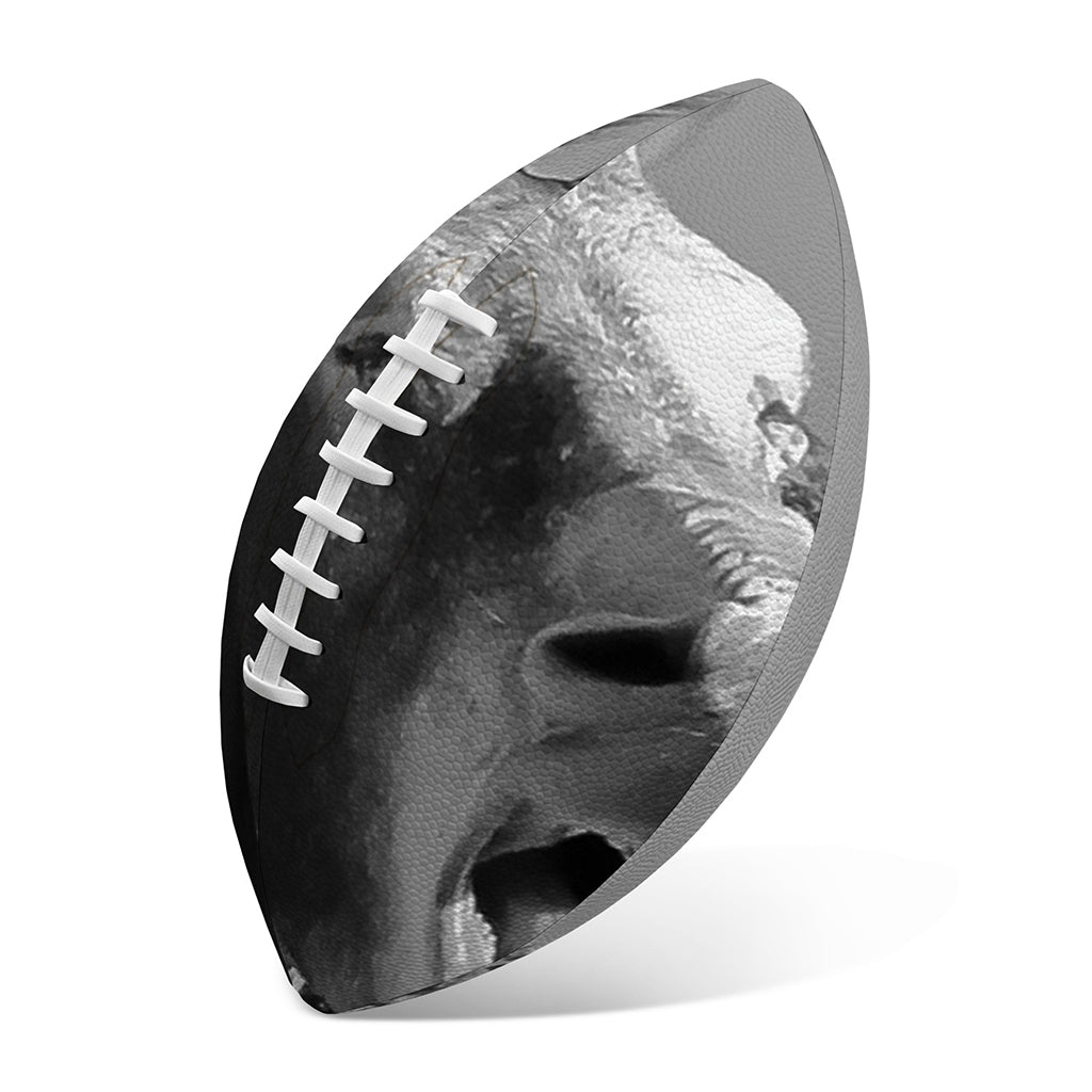 Black And White Funny Donkey Print Rugby Ball