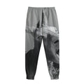 Black And White Funny Donkey Print Sweatpants