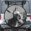 Black And White Funny Donkey Print Tire Cover