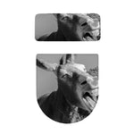 Black And White Funny Donkey Print Toilet Lid And Tank Cover Set