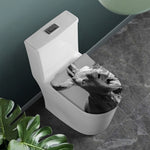 Black And White Funny Donkey Print Toilet Lid Cover