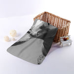 Black And White Funny Donkey Print Towel