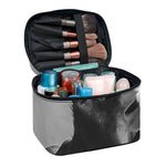 Black And White Funny Donkey Print Travel Makeup Bag