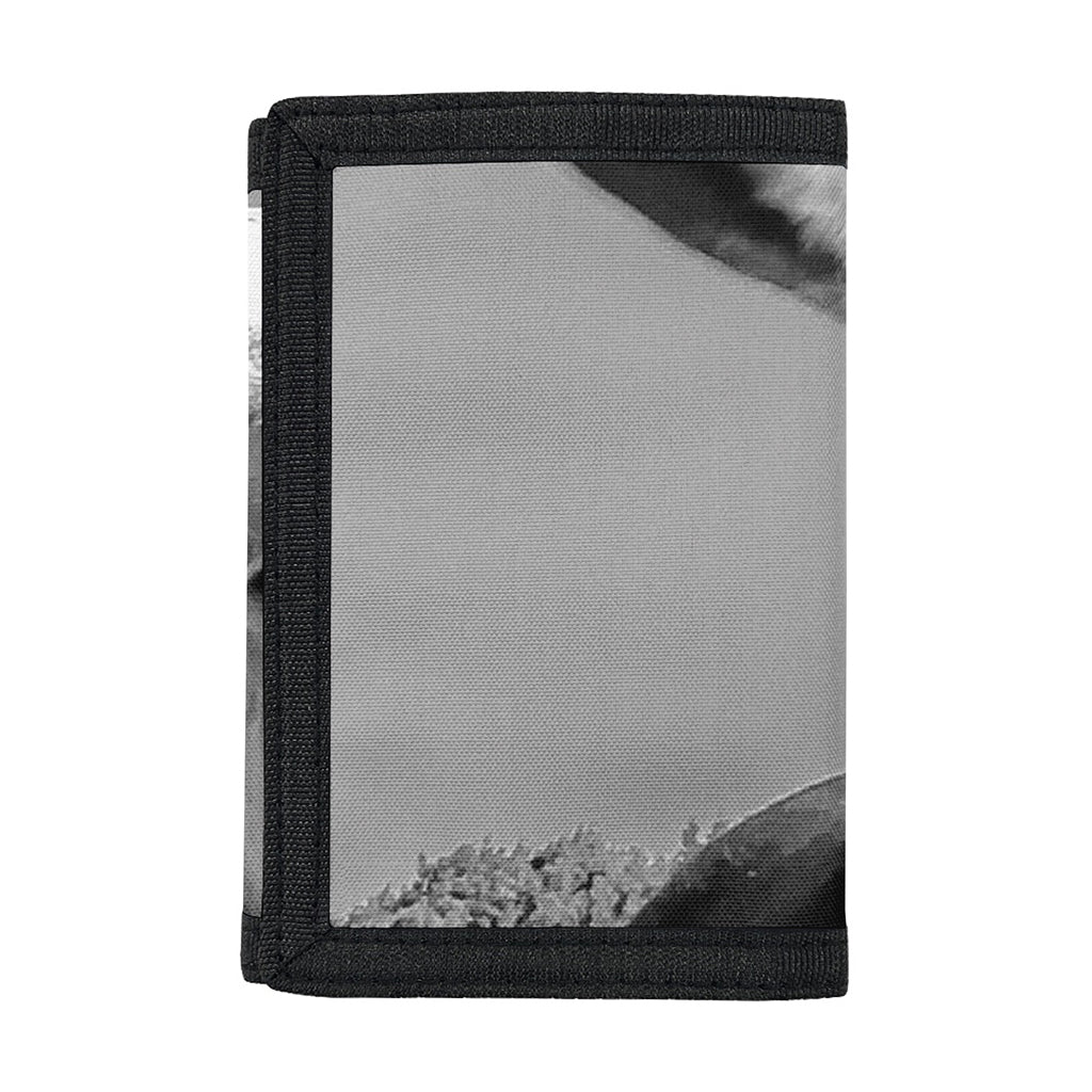 Black And White Funny Donkey Print Trifold Wallet