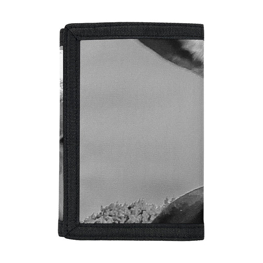 Black And White Funny Donkey Print Trifold Wallet