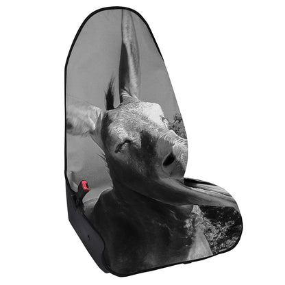Black And White Funny Donkey Print Waterproof Car Seat Cover