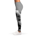 Black And White Funny Donkey Print Women's Leggings
