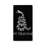 Black And White Gadsden Flag Print Baby Crib Sheet