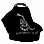 Black And White Gadsden Flag Print Baby Seat Cover