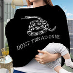 Black And White Gadsden Flag Print Baby Seat Cover
