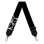 Black And White Gadsden Flag Print Bag Strap