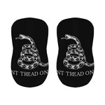 Black And White Gadsden Flag Print Bar Stool Covers