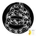 Black And White Gadsden Flag Print Basketball