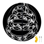 Black And White Gadsden Flag Print Basketball
