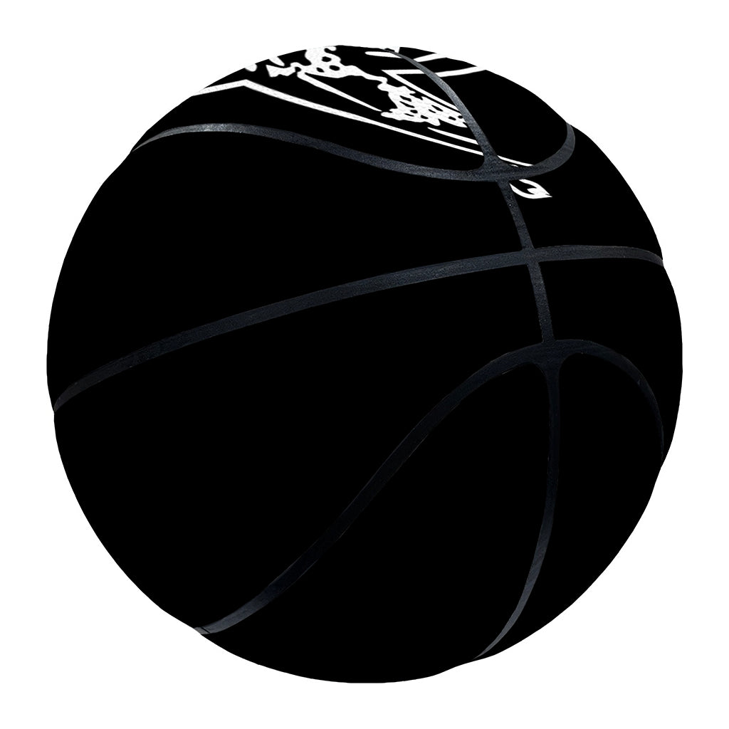 Black And White Gadsden Flag Print Basketball
