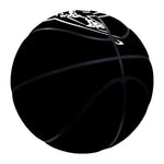 Black And White Gadsden Flag Print Basketball