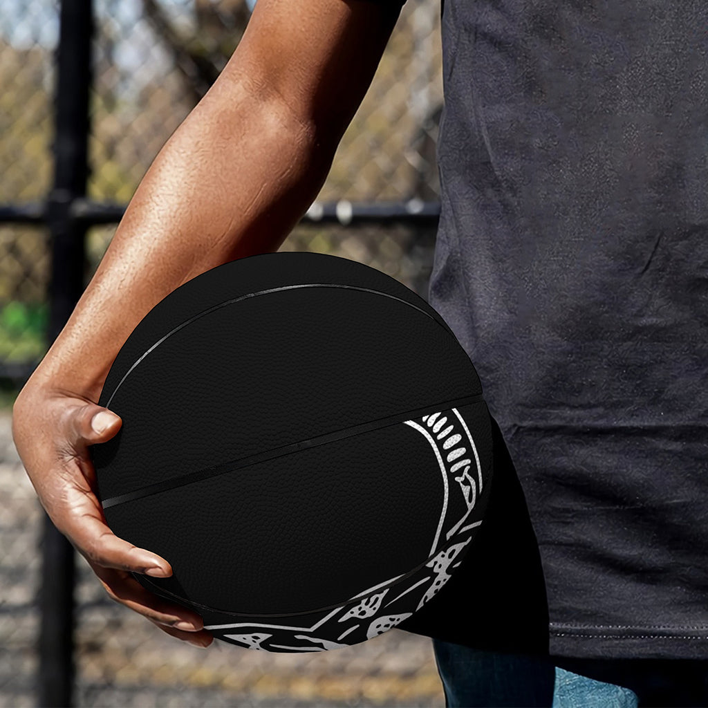 Black And White Gadsden Flag Print Basketball
