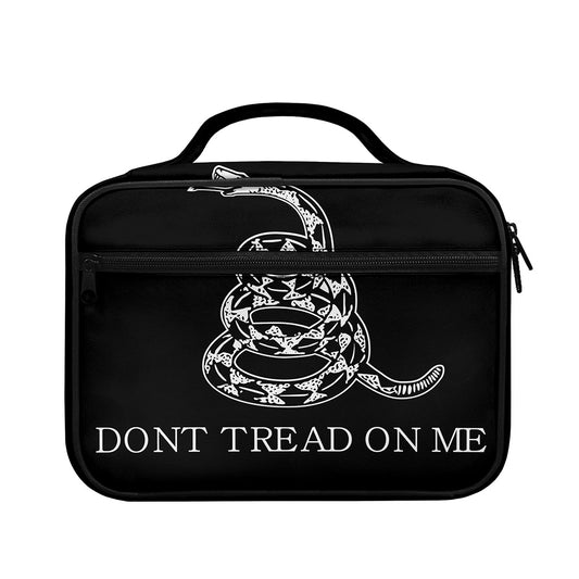 Black And White Gadsden Flag Print Briefcase Bible Bag