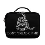 Black And White Gadsden Flag Print Briefcase Bible Bag