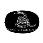 Black And White Gadsden Flag Print Car Side Mirror Covers