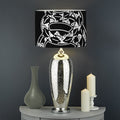 Black And White Gadsden Flag Print Drum Lamp Shade