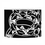 Black And White Gadsden Flag Print Drum Lamp Shade