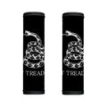 Black And White Gadsden Flag Print Handle Covers