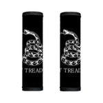 Black And White Gadsden Flag Print Handle Covers