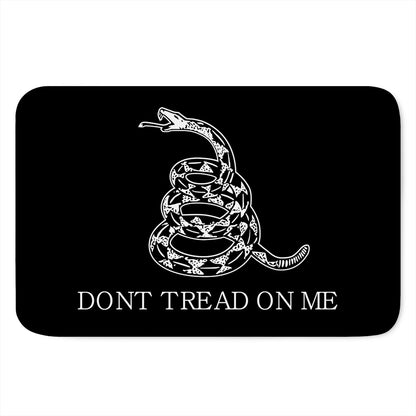 Black And White Gadsden Flag Print Indoor Door Mat