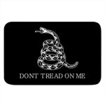 Black And White Gadsden Flag Print Indoor Door Mat