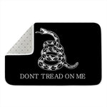 Black And White Gadsden Flag Print Indoor Door Mat
