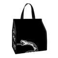 Black And White Gadsden Flag Print Insulated Lunch Tote