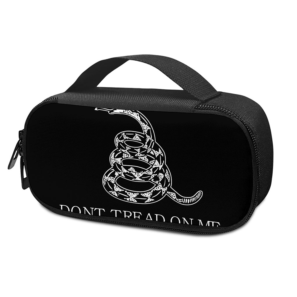 Black And White Gadsden Flag Print Insulin Cooler Travel Case