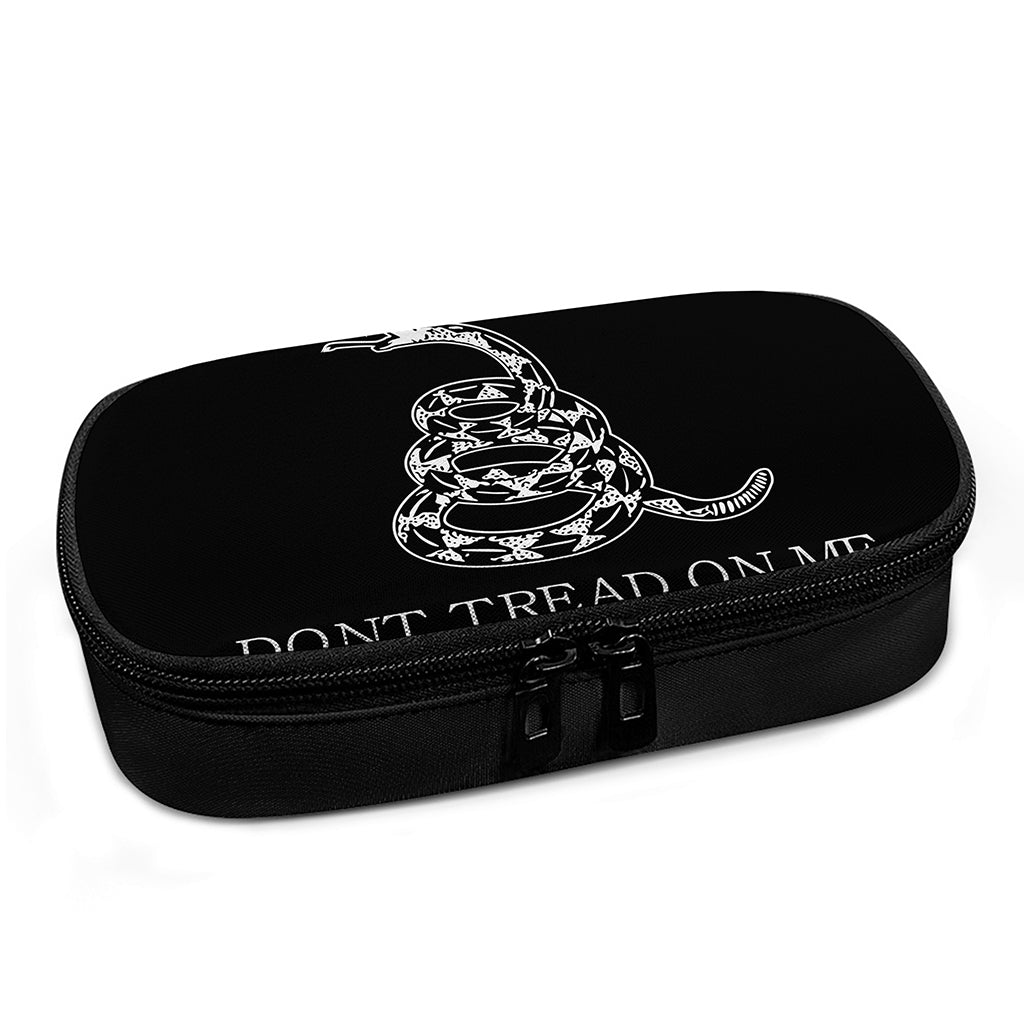 Black And White Gadsden Flag Print Insulin Cooler Travel Case