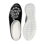 Black And White Gadsden Flag Print Mesh Casual Shoes