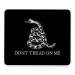 Black And White Gadsden Flag Print Mouse Pad