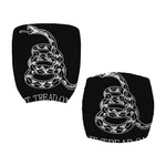 Black And White Gadsden Flag Print Office Chair Cover
