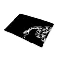 Black And White Gadsden Flag Print Pet Cooling Mat Cover